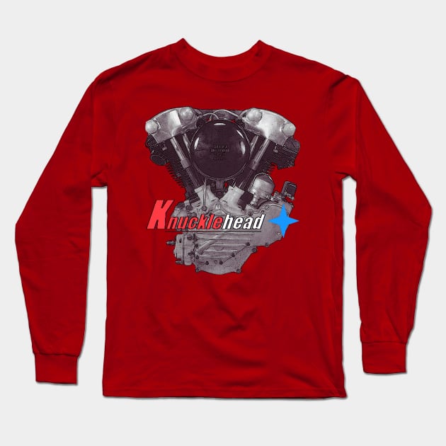 American Knucklehead Long Sleeve T-Shirt by motomessage